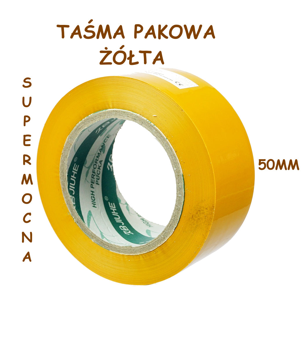 TAŚMA KLEJĄCA SUPERMOCNA ŻÓŁTA 5CM/155M E0697 EMAJ