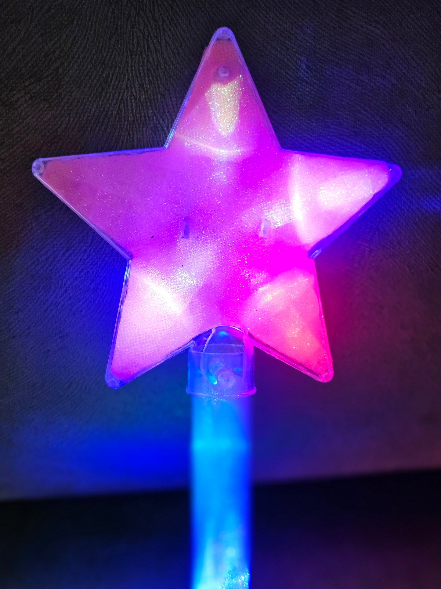 RÓŻDŻKA Z BERŁEM 50CM GWIAZDA PIĘKNY BLASK GWIAZDKI Z KULĄ DISCO ŚWIECĄCE GADŻETY E1506