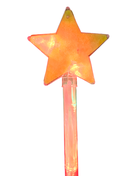 RÓŻDŻKA Z BERŁEM 50CM GWIAZDA PIĘKNY BLASK GWIAZDKI Z KULĄ DISCO ŚWIECĄCE GADŻETY E1506