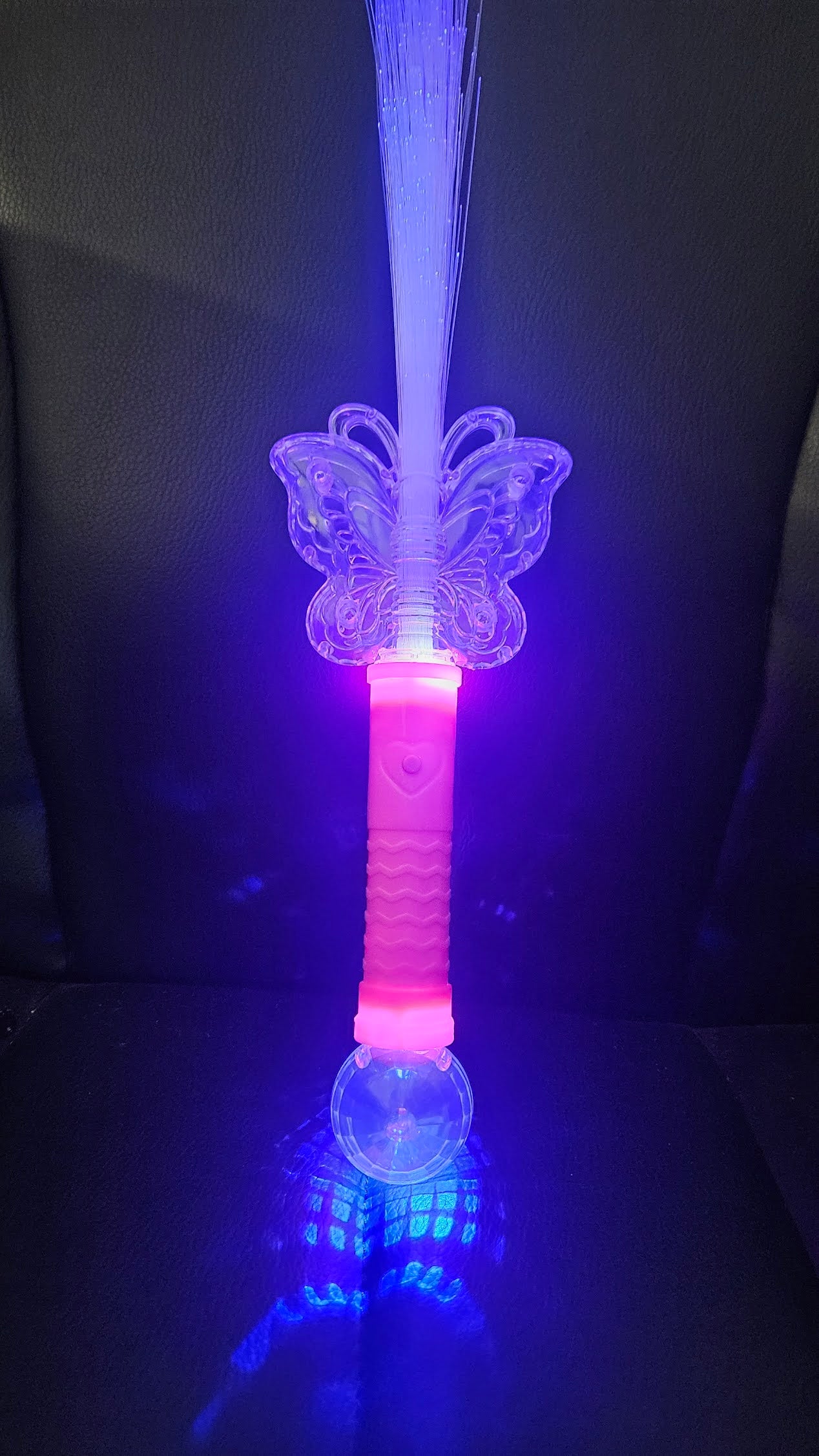 RÓŻDŻKA LED MOTYL ANIELSKI WŁOS KULA DISCO 40CM E2091 EMAJ