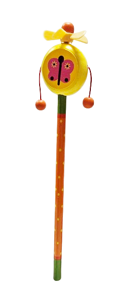 OŁÓWEK DREWNIANY 22CM MIX WZORÓW I KOLORÓW WIATRACZEK E2202 EMAJ