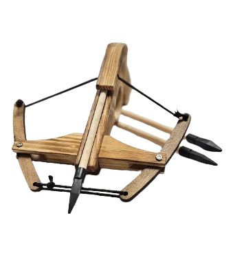 KUSZA SKŁADANA KRÓTKA 3STRZAŁY GUMOWE WYKOŃCZENIA 30CM E2194 EMAJ