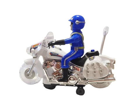 MOTOR Z POLICJANTEM DŻWIĘKI ŚWIATŁA ODGŁOSY POLICYJNE ZATRZYMANIE 23CM E2012 EMAJ