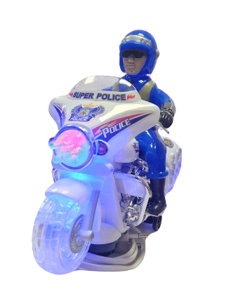 MOTOR Z POLICJANTEM DŻWIĘKI ŚWIATŁA ODGŁOSY POLICYJNE ZATRZYMANIE 23CM E2012 EMAJ