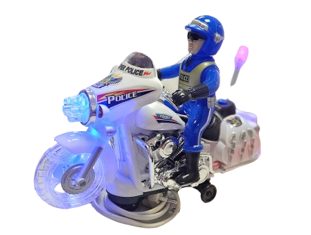 MOTOR Z POLICJANTEM DŻWIĘKI ŚWIATŁA ODGŁOSY POLICYJNE ZATRZYMANIE 23CM E2012 EMAJ