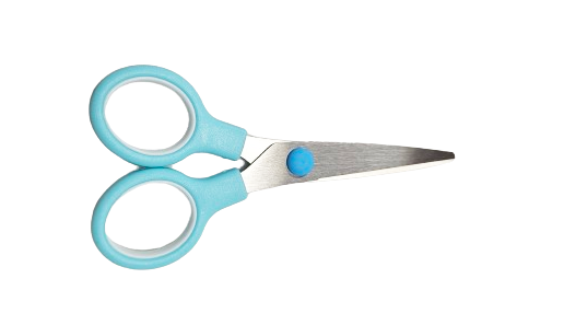 NOŻYCZKI DO PAPIERU DLA DZIECI BEZPIECZNE KOŃCE 13CM MLECZNE KOLORY E2262 EMAJ