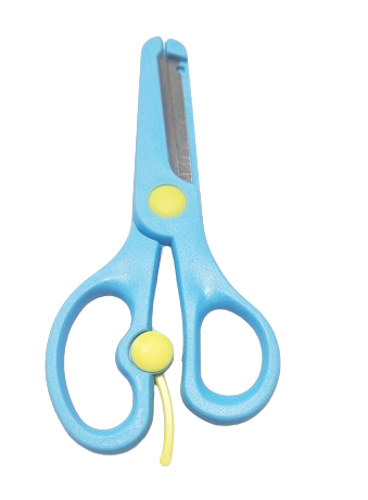 NOŻYCZKI DLA DZIECI PLASTIKOWA OBUDOWA WSPOMAGANIE 13CM 3KOLORY E2263 EMAJ