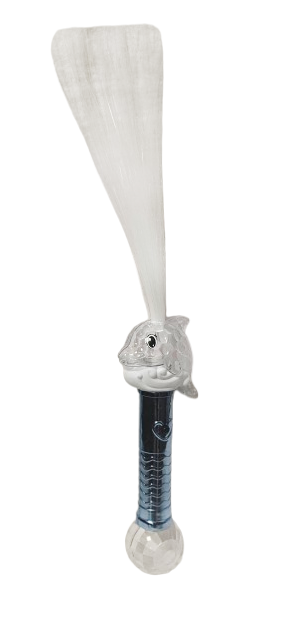 RÓŻDŻKA DELFIN ANIELSKI WŁOS ŚWIECĄCA 40cm E2500 EMAJ