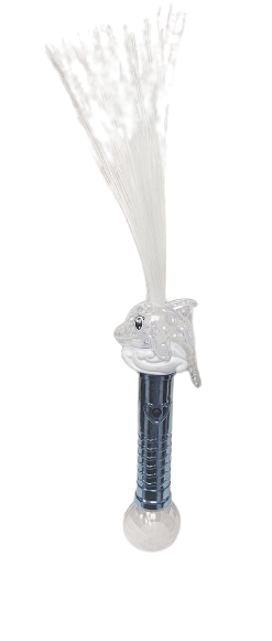 RÓŻDŻKA DELFIN ANIELSKI WŁOS ŚWIECĄCA 40cm E2500 EMAJ