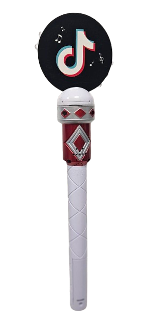 RÓŻDŻKA PAŁKA Z MUZYCZNA NUTKĄ LIZAK WIRUJĄCY 35CM E2611 EMAJ