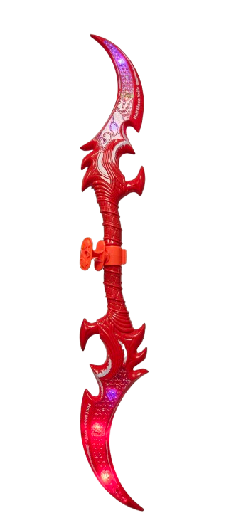 MIECZ ŚWIETLNY HALF MOON KNIFE RED PÓŁKSIĘŻYCE 62CM E2462 EMAJ
