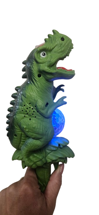 ŚWIECĄCY ZIEJĄCY SMOK DYMEM DINOZAUR 37CM RÓŻDŻKA MIECZ E2478