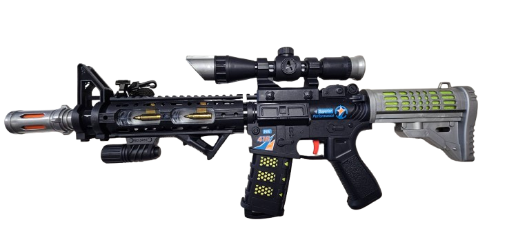 KARABIN MASZYNOWY Z RUCHOMĄ LUFĄ DŹWIĘK 57CM E1930 EMAJ
