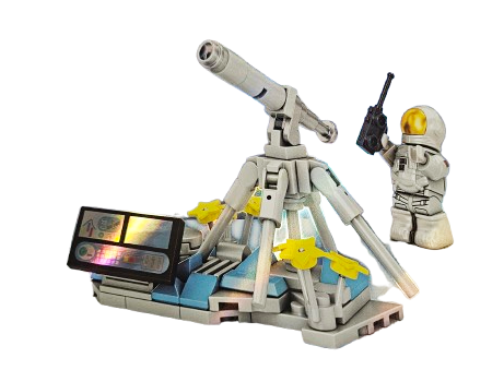 KLOCKI RAKIETA KOSMOS KOSMONAUTA LUNETA 406 E2437 EMAJ