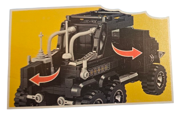 KLOCKI AUTO TERENOWE KOMANDOS ROBOT 465 SZT E2398 EMAJ