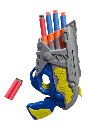 PISTOLET WYRZUTNIA NA STRZAŁKI GĄBKOWE 25CM E1940 EMAJ