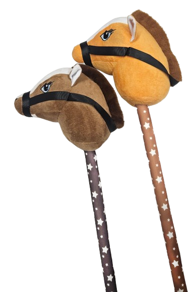 KOŃ NA KIJU KONIK HORSE 70CM DWA KOLORY E2229 EMAJ