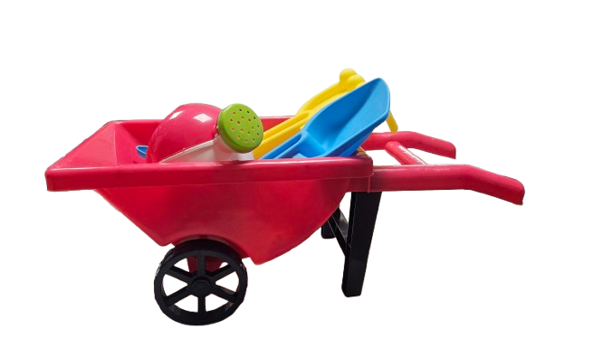 TACZKA DO PIASKU AKCESORIA ŁOPATKA 37CM GRABKI E2349 EMAJ