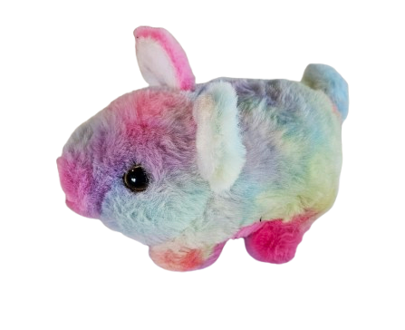 ŚWINKA TĘCZOWA INTERAKTYWNA CHODZI Z DŻWIĘKAMI PROSIAKA 20CM E2247 EMAJ