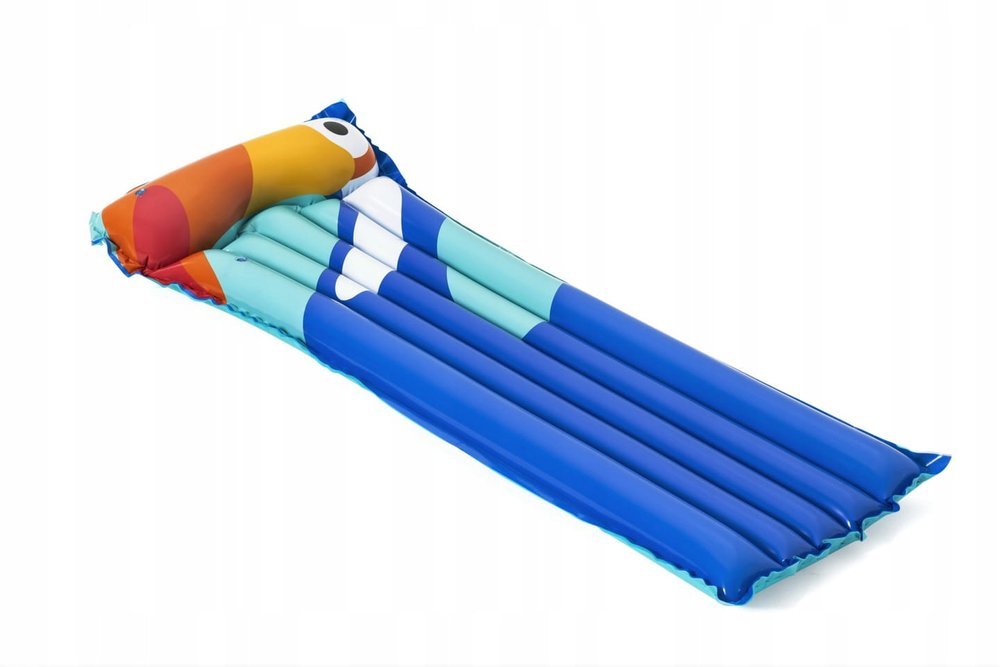 MATERAC DMUCHANY TUKAN NIEBIESKI RÓŻOWY 183 x 76 cm BESTWAY 9704 EMAJHURTOWNIA