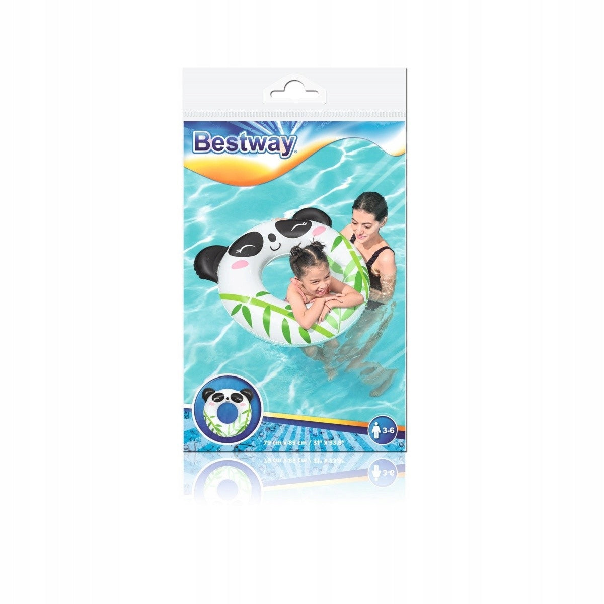 KOŁO DO NAUKI PŁYWANIA DLA DZIECI PANDA 85cm Bestway EMAJ