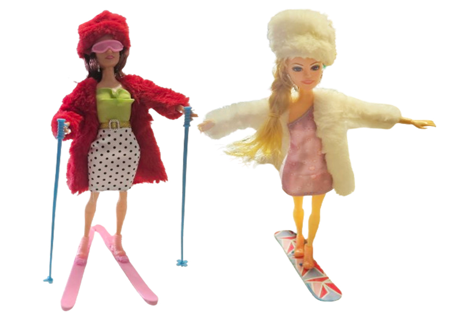 LALKA NA NARTACH LUB NA SNOWBOARDZIE 30CM AKCESORIA BUTY GOGLE E1980 EMAJ