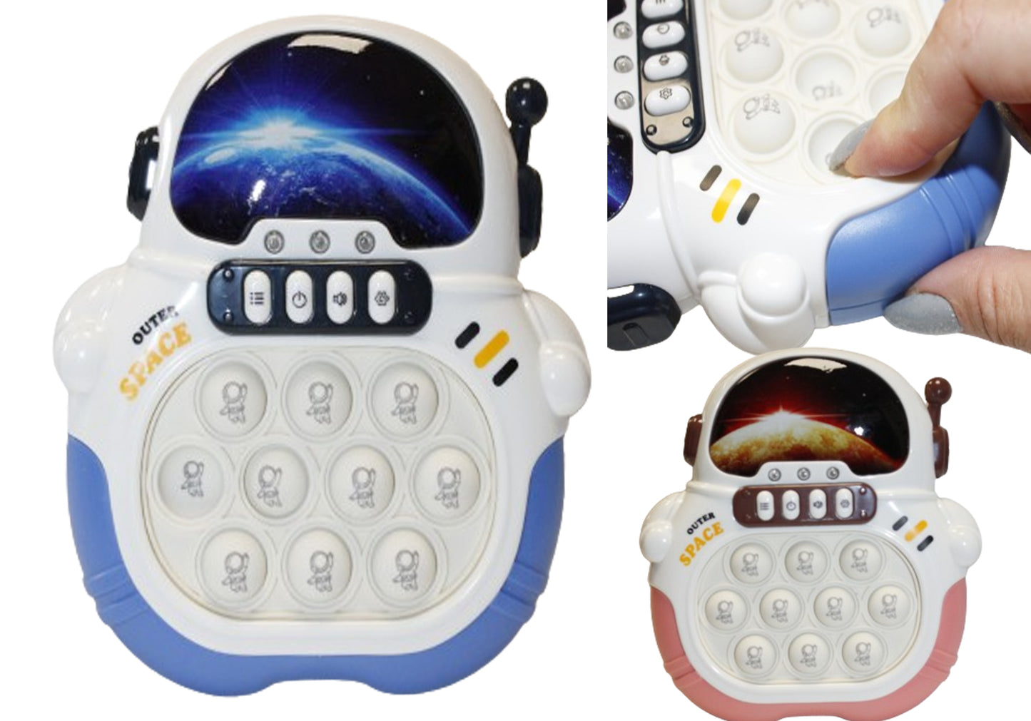 GRA POPPIT KOSMONAUTA GRA ZRĘCZNOŚCIOWA 15CM MUZYKA LEDY E2111 EMAJ