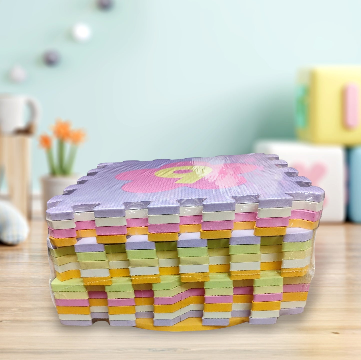 MATA PIANKOWA PUZZLE 115X115CM DYWANIK E1989 EMAJ