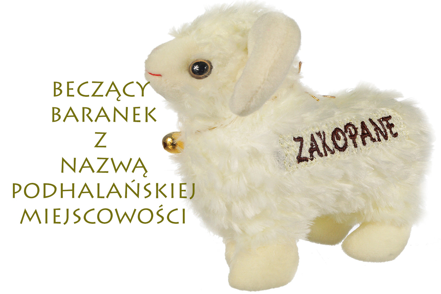 MASKOTKA OWCA GÓRALSKA OWIECZKA PLUSZ BARAN BĘCZĄCY 22x25cm E0767 EMAJ