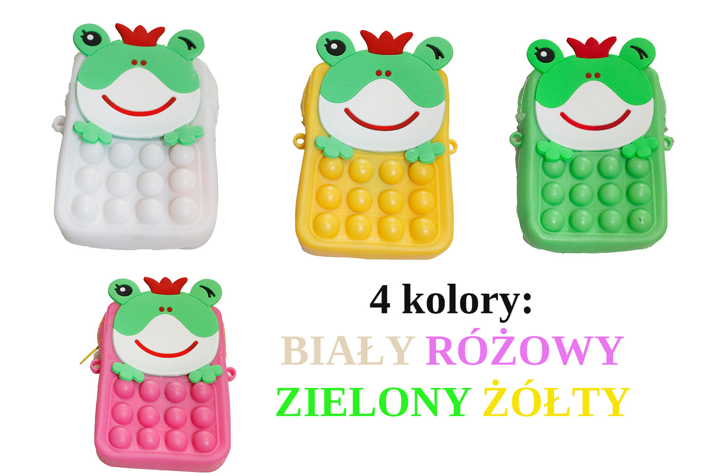 TOREBECZKA POPIT ŻABKA TOREBKA NA TELEFON KIESZONKOWE 13cm E1356 EMAJ