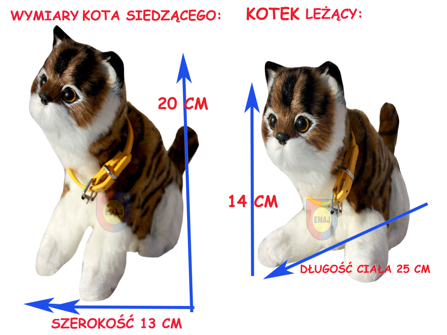 KOTEK INTERAKTYWNY REAGUJE NA RUCH Z WBUDOWANĄ FOTO KOMÓRKĄ E1571 EMAJ