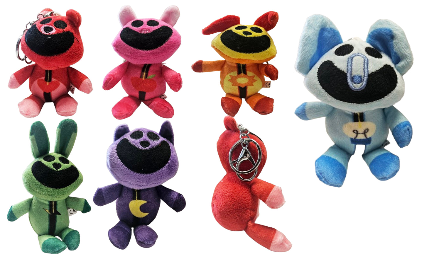 BRELOK MASKOTKA SMILING CRITTERS CATNAP 15CM E2495 emaj