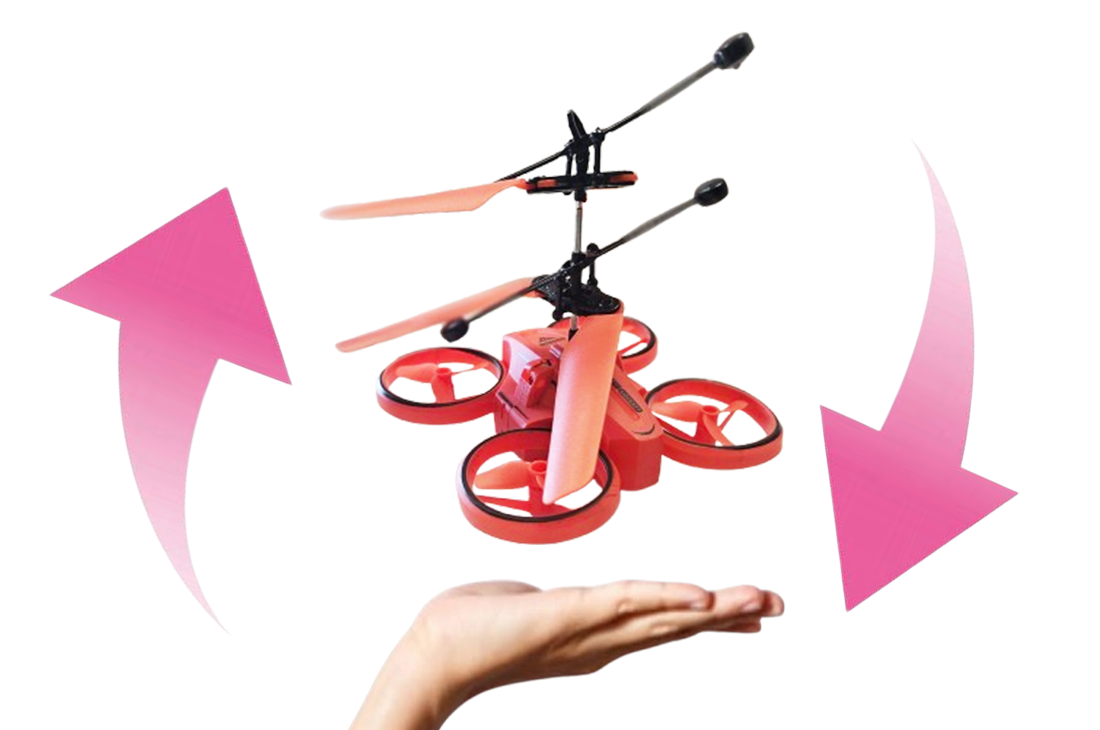 LEWITUJĄCY HELIKOPTER LATAJĄCY NAD DŁONIĄ 4 KOLORY E2060 EMAJ