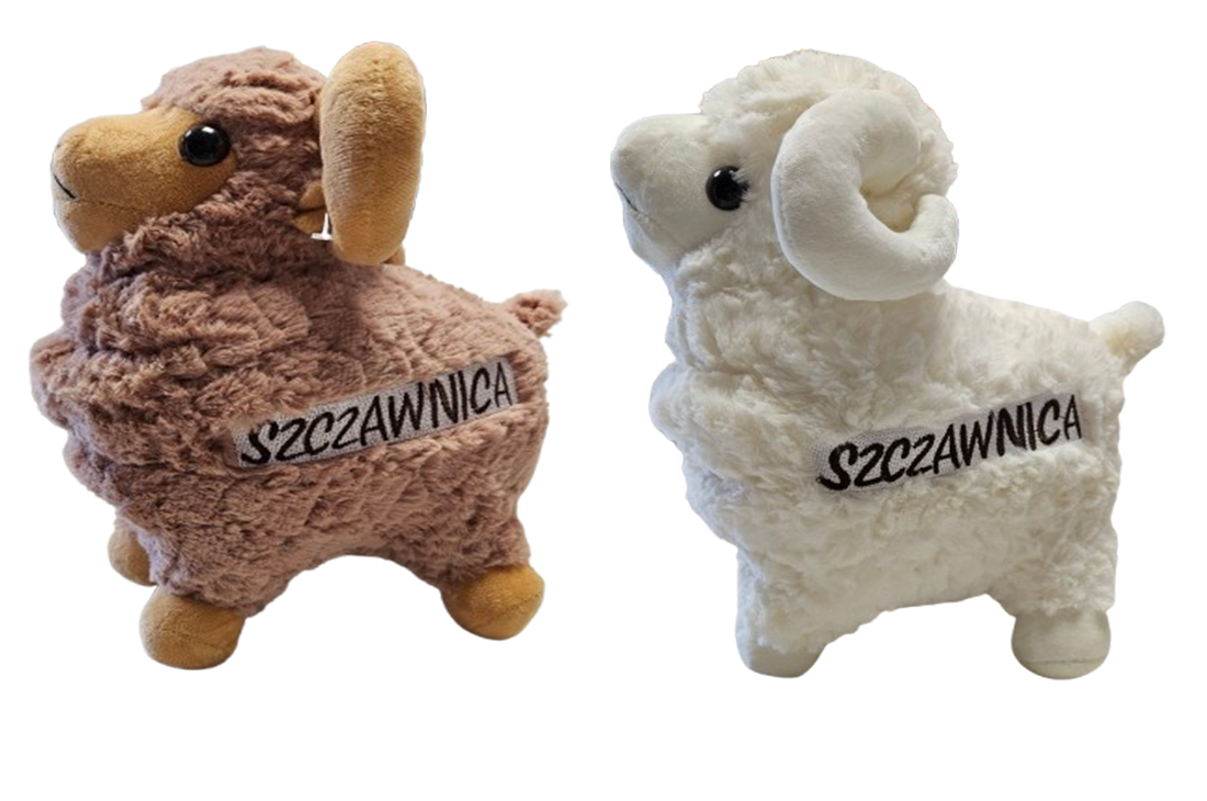 BARANEK BARAN BECZĄCY OWCA SZCZAWNICA 30CM E2222/1 EMAJ