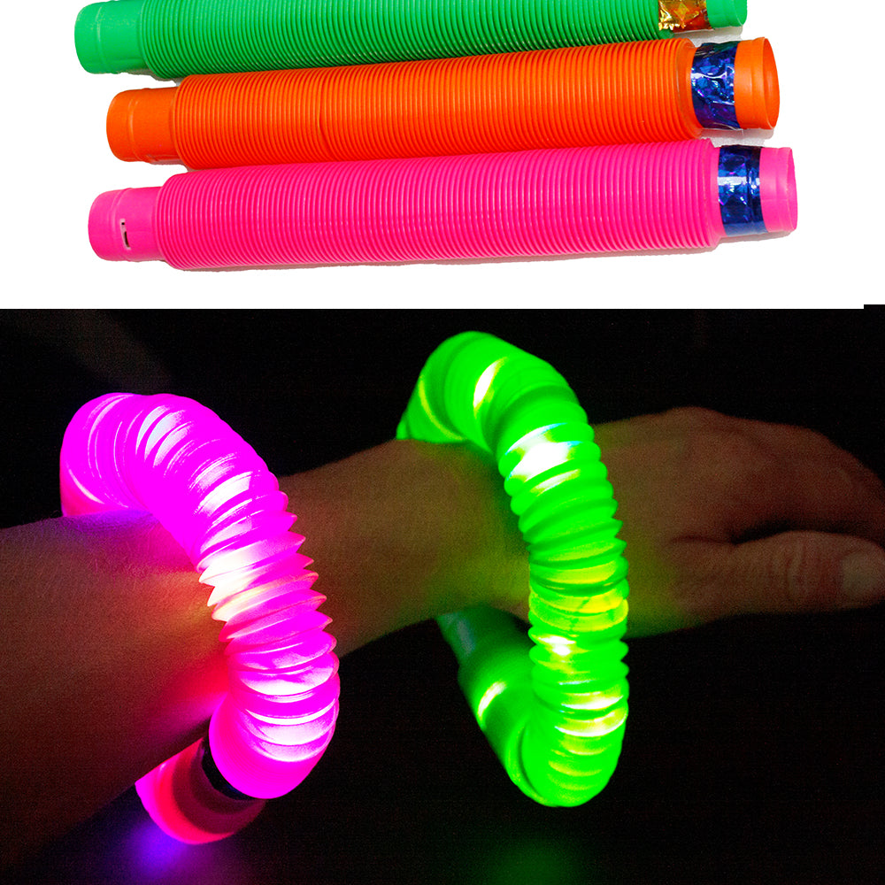 POPPIT TUBE LED MOCNE ŚWIATŁA LEDOWE 20CM MIX KOLOR GADŻETY ŚWIECĄCE E1367 EMAJ