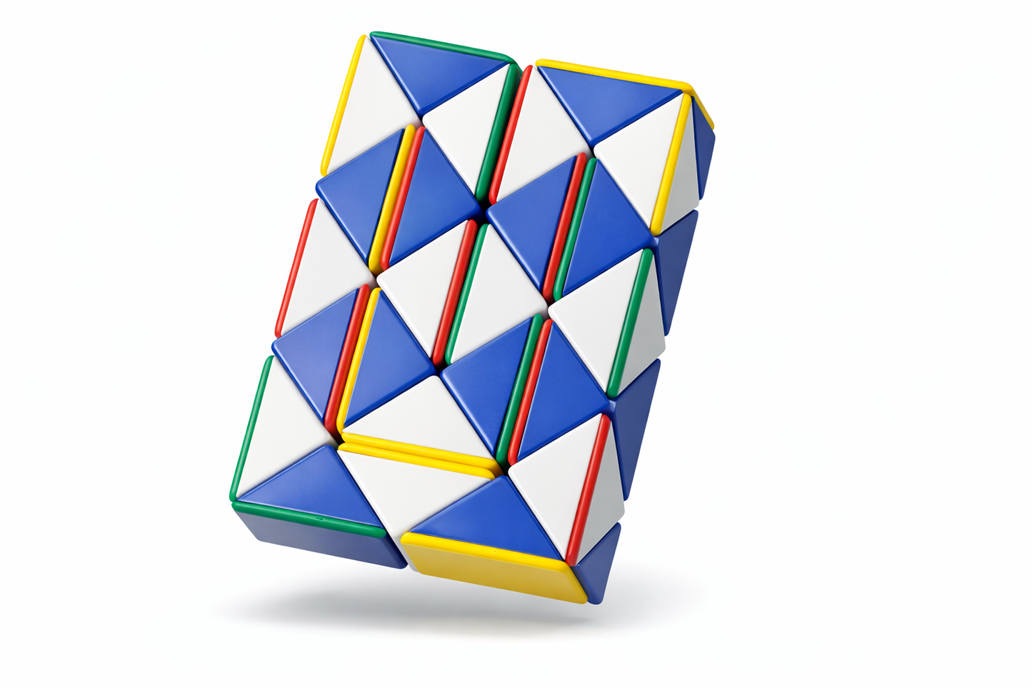 UKŁADANKA SNAKE CUBE MAGICZNY WĄŻ 3D LOGICZNA KOSTKA ANTYSTRESOWA E0127 EMAJ