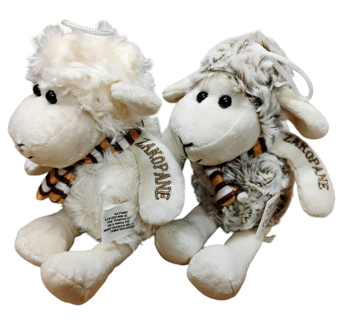 OWIECZKA W SZALICZKU Z NAPISEM MIEJSCOWOŚCI MASKOTKA OWCA BARANEK 15 CM E0382 EMAJ