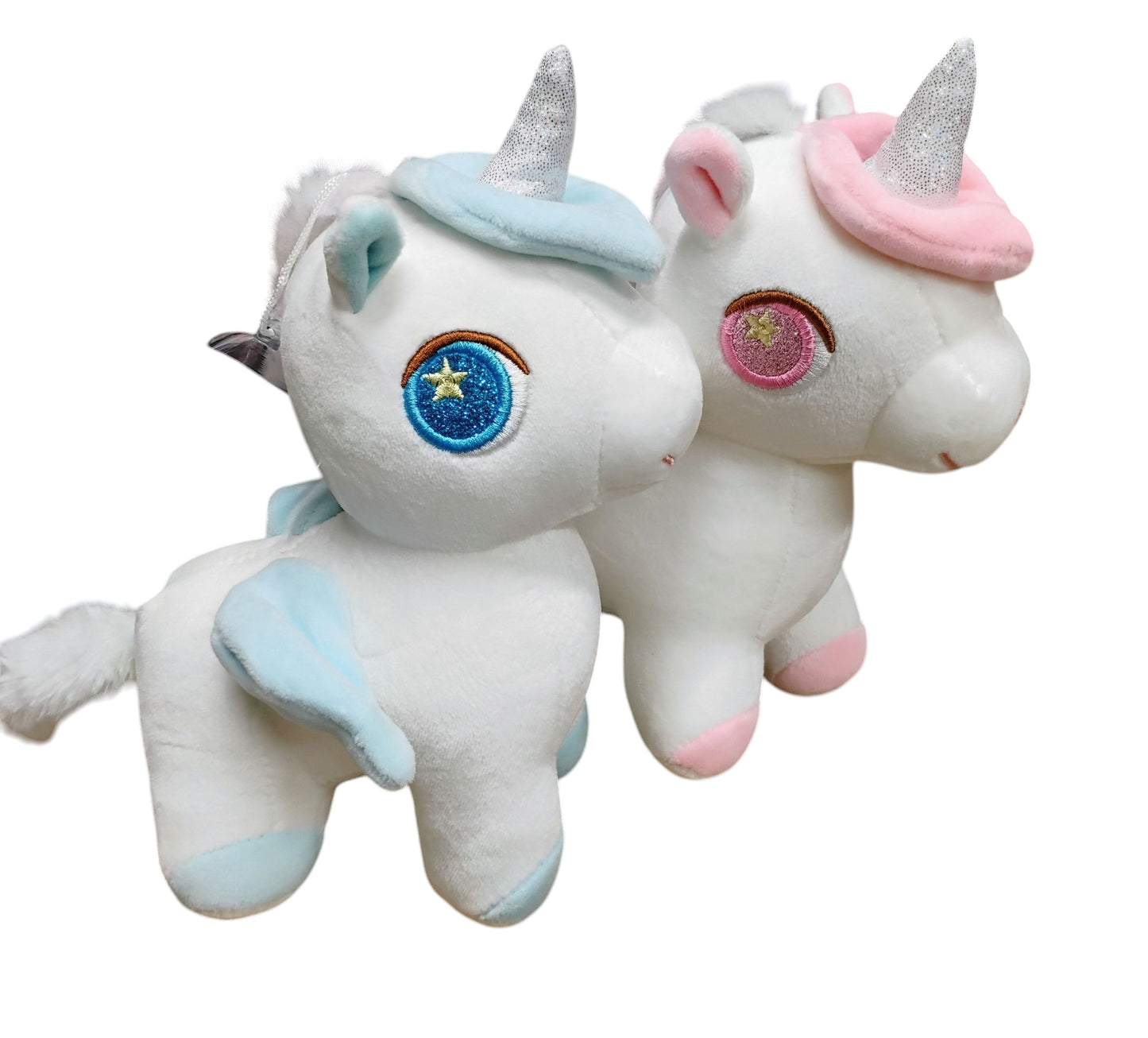 MASKOTKA JEDNOROŻEC UNICORN 23CM DWA KOLORY PRZYSSAWKA E2213 EMAJ