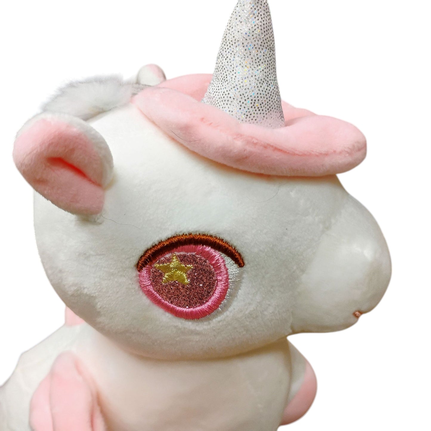 MASKOTKA JEDNOROŻEC UNICORN 23CM DWA KOLORY PRZYSSAWKA E2213 EMAJ