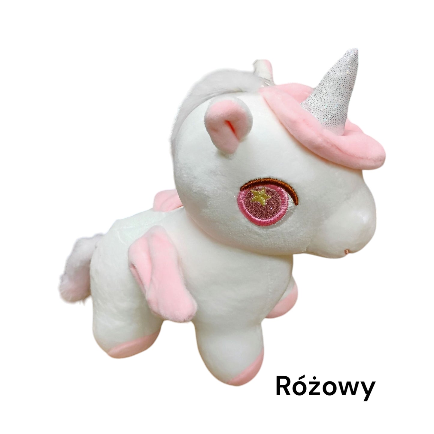 MASKOTKA JEDNOROŻEC UNICORN 23CM DWA KOLORY PRZYSSAWKA E2213 EMAJ