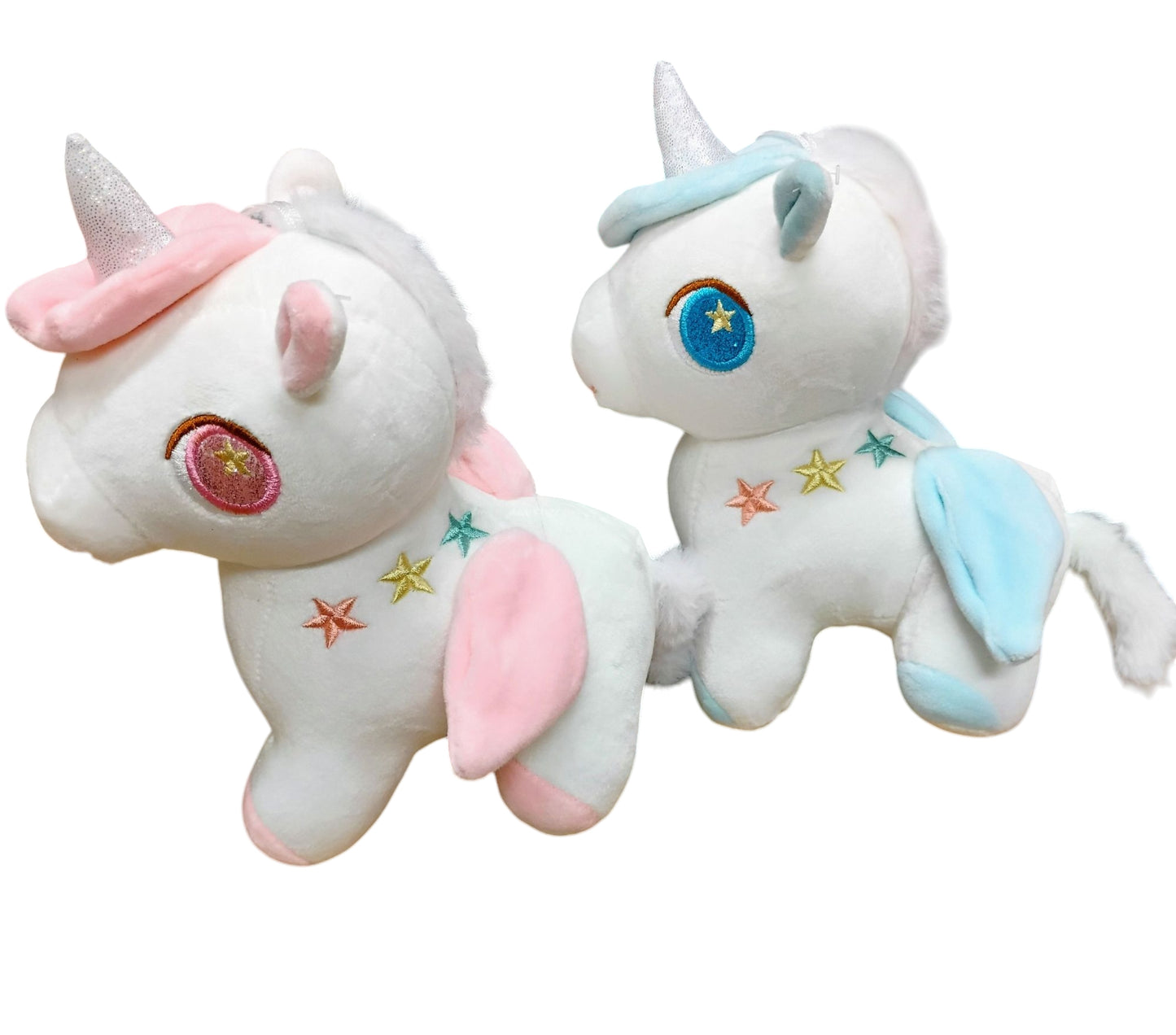 MASKOTKA JEDNOROŻEC UNICORN 23CM DWA KOLORY PRZYSSAWKA E2213 EMAJ