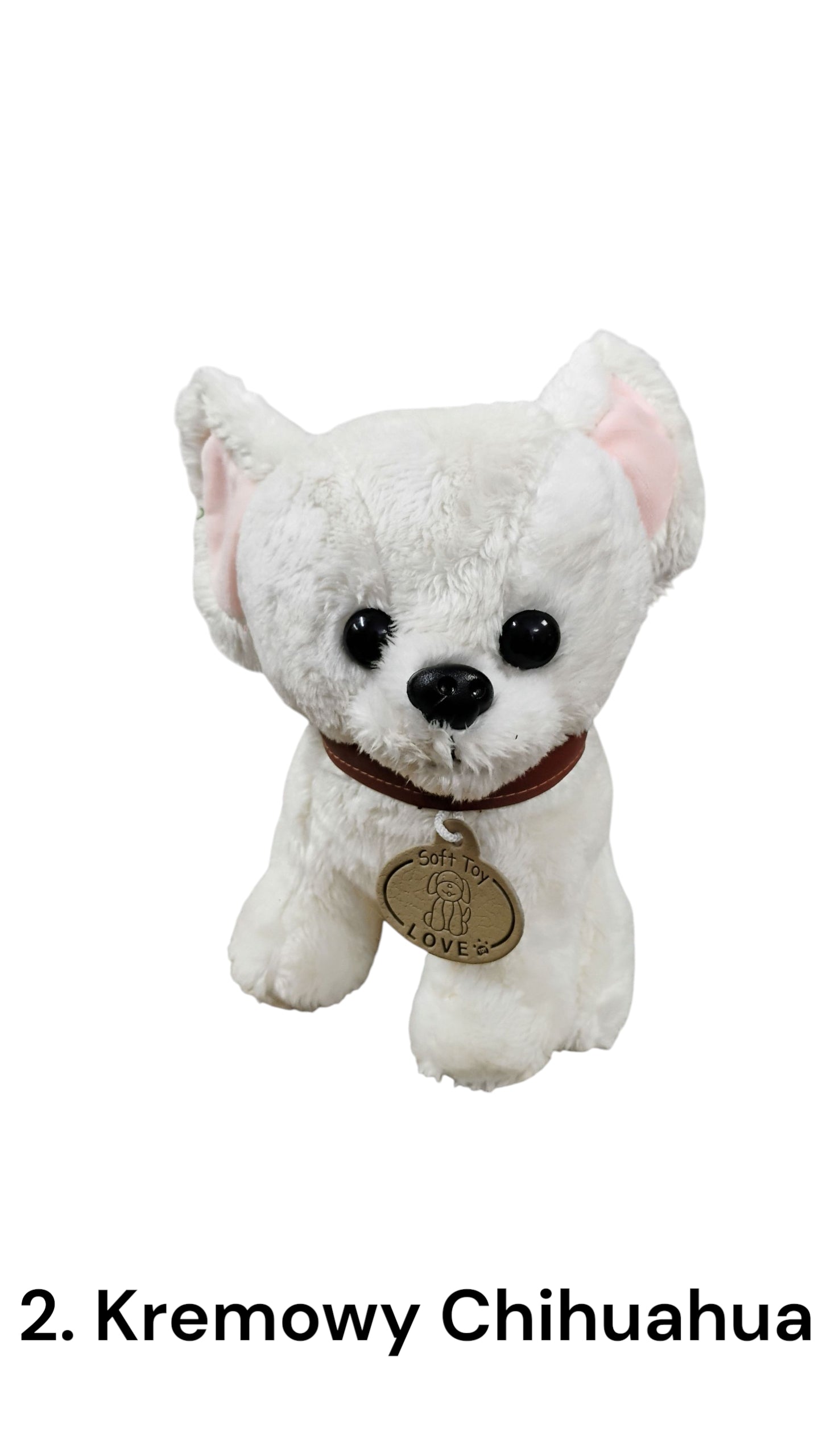 MASKOTKA PIESEK RASOWY Z OBROŻĄ 18cm E1285 EMAJ