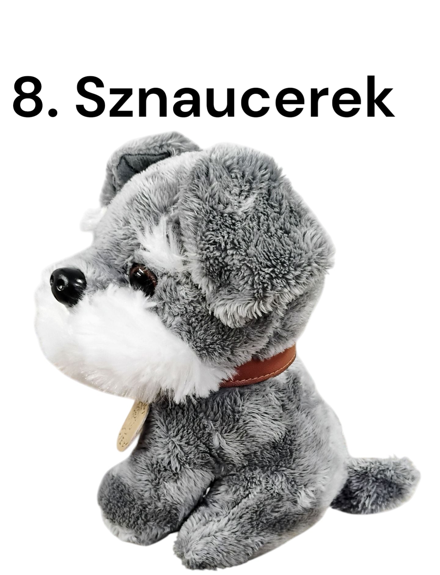 MASKOTKA PIESEK RASOWY Z OBROŻĄ 18cm E1285 EMAJ