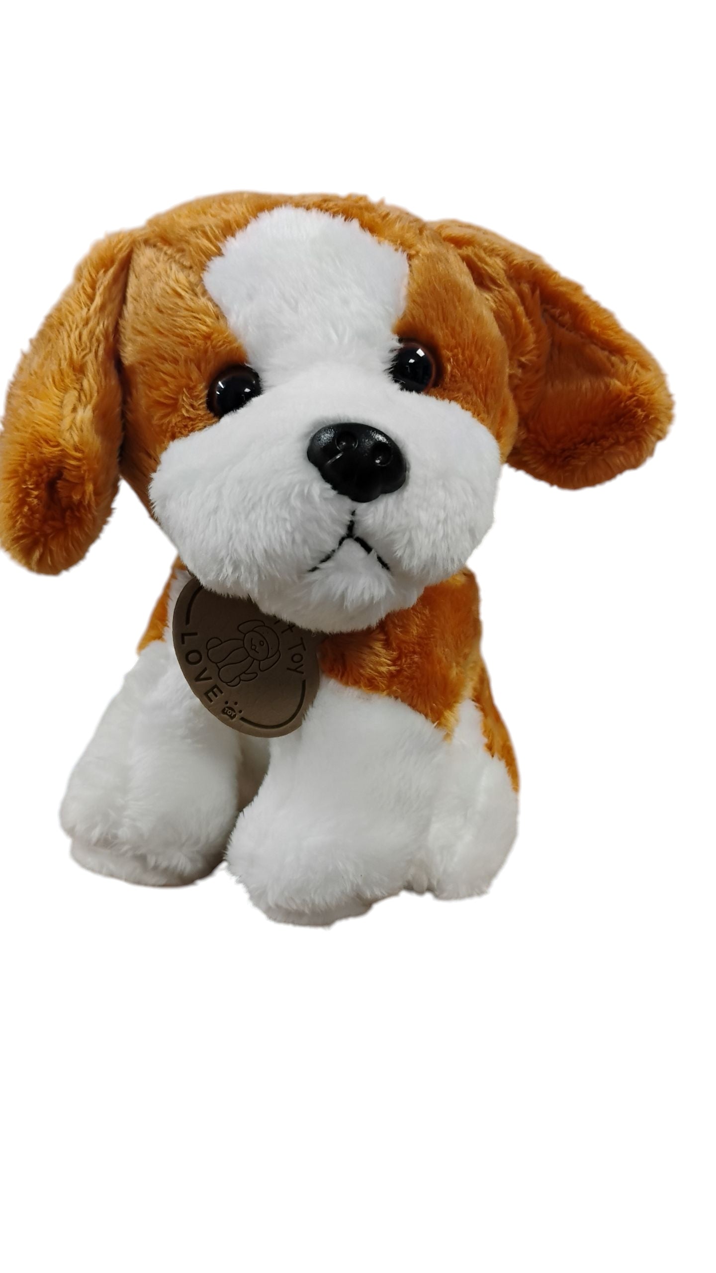 MASKOTKA PIESEK RASOWY Z OBROŻĄ 18cm E1285 EMAJ