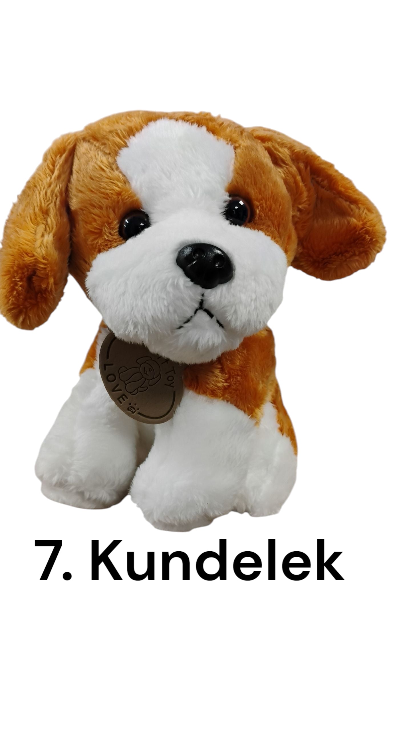 MASKOTKA PIESEK RASOWY Z OBROŻĄ 18cm E1285 EMAJ