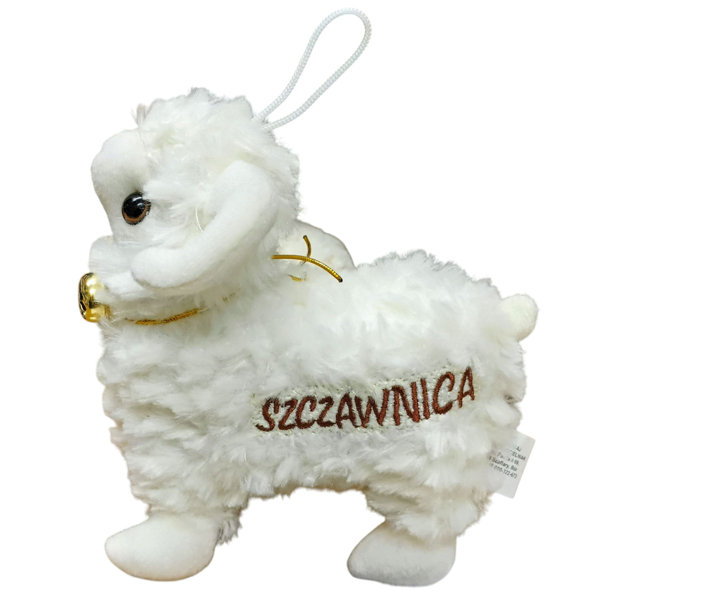 MASKOTKA OWCA GÓRALSKA OWIECZKA PLUSZ BARAN BĘCZĄCY 22x25cm E0767 EMAJ
