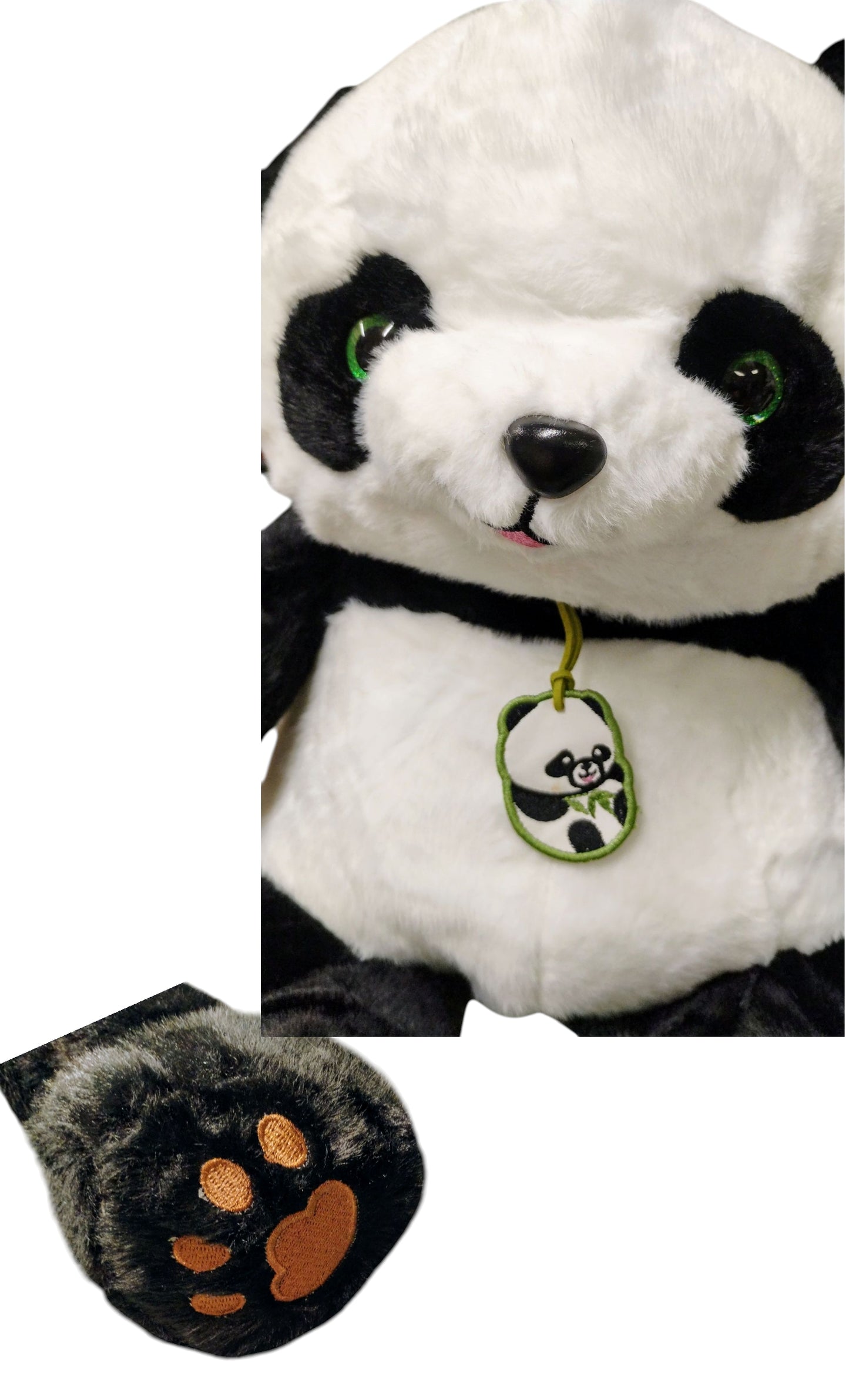 MASKOTKA PLUSZOWA PRZYTULANKA DLA DZIECI MIŚ PANDA 33CM E2625 EMAJ