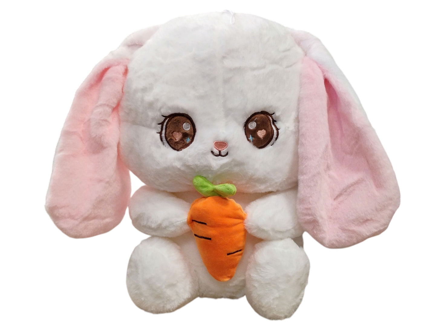 MASKOTKA WIELKI KRÓLIK DŁUGIE USZKA ZAJĄC Z MARCHEWKĄ 40CM E2624 EMAJ