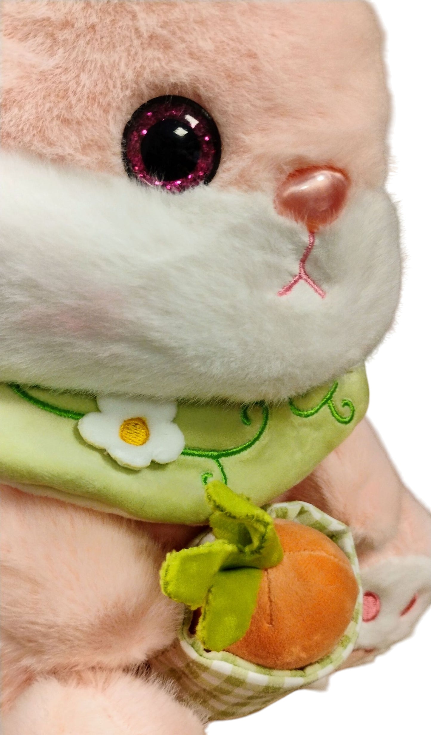 MASKOTKA PLUSZOWA ZAJĄC KRÓLIK Z KOSZYCZKIEM I MARCHEWKĄ 38CM E2634 EMAJ