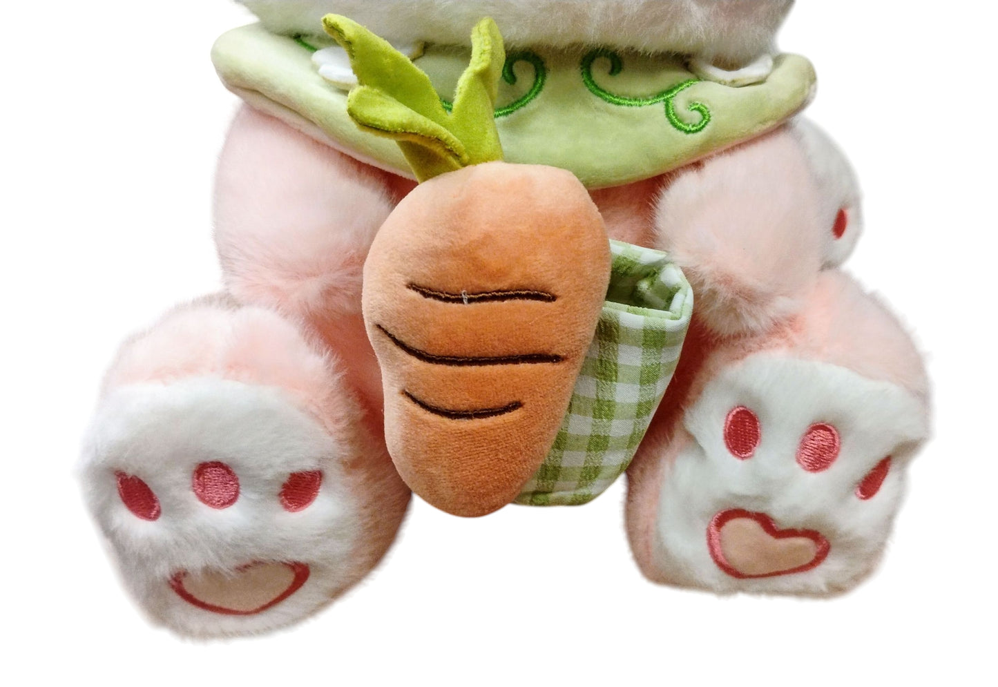 MASKOTKA PLUSZOWA ZAJĄC KRÓLIK Z KOSZYCZKIEM I MARCHEWKĄ 38CM E2634 EMAJ